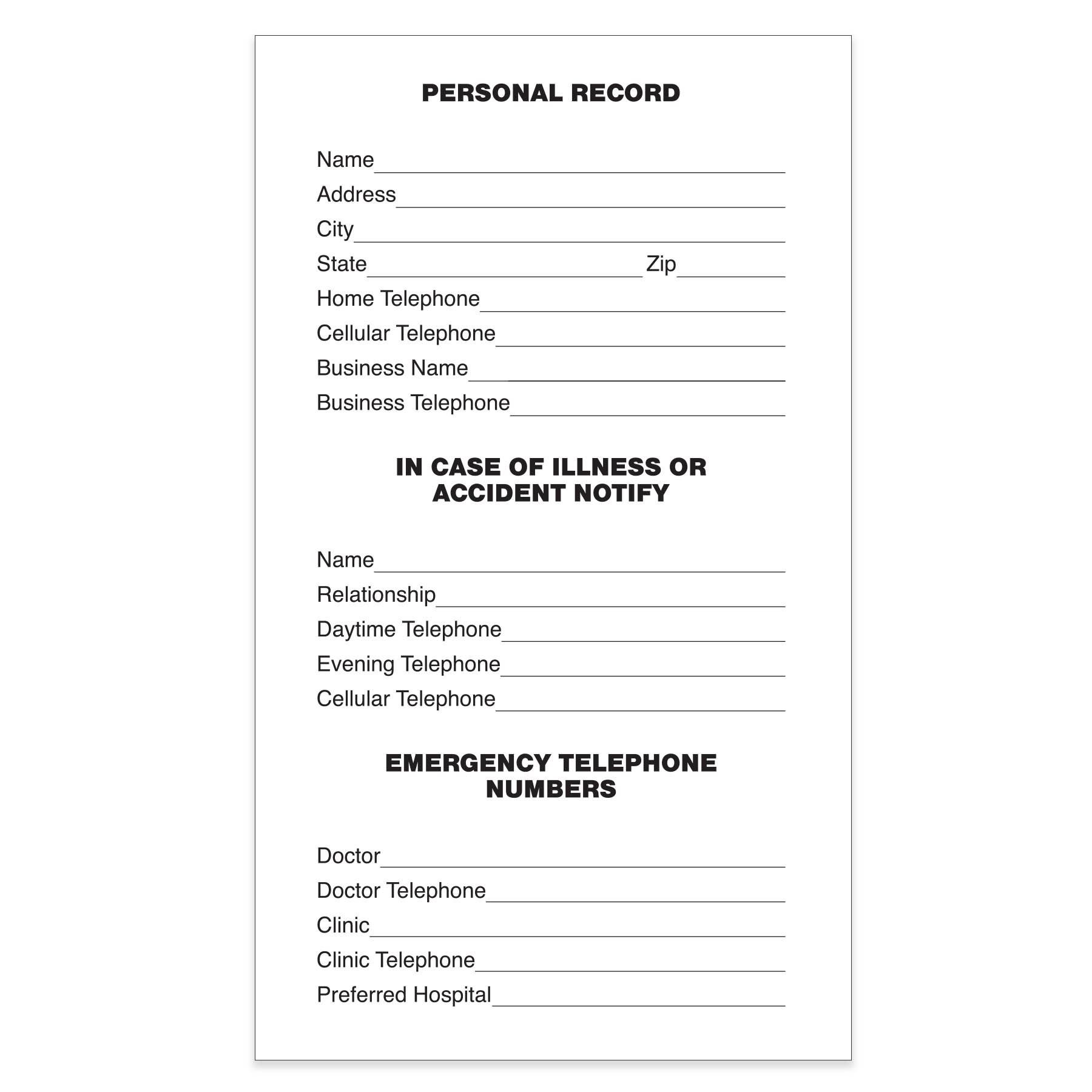 Personal Record Setting Monthly Pocket Planner - Fey Promo