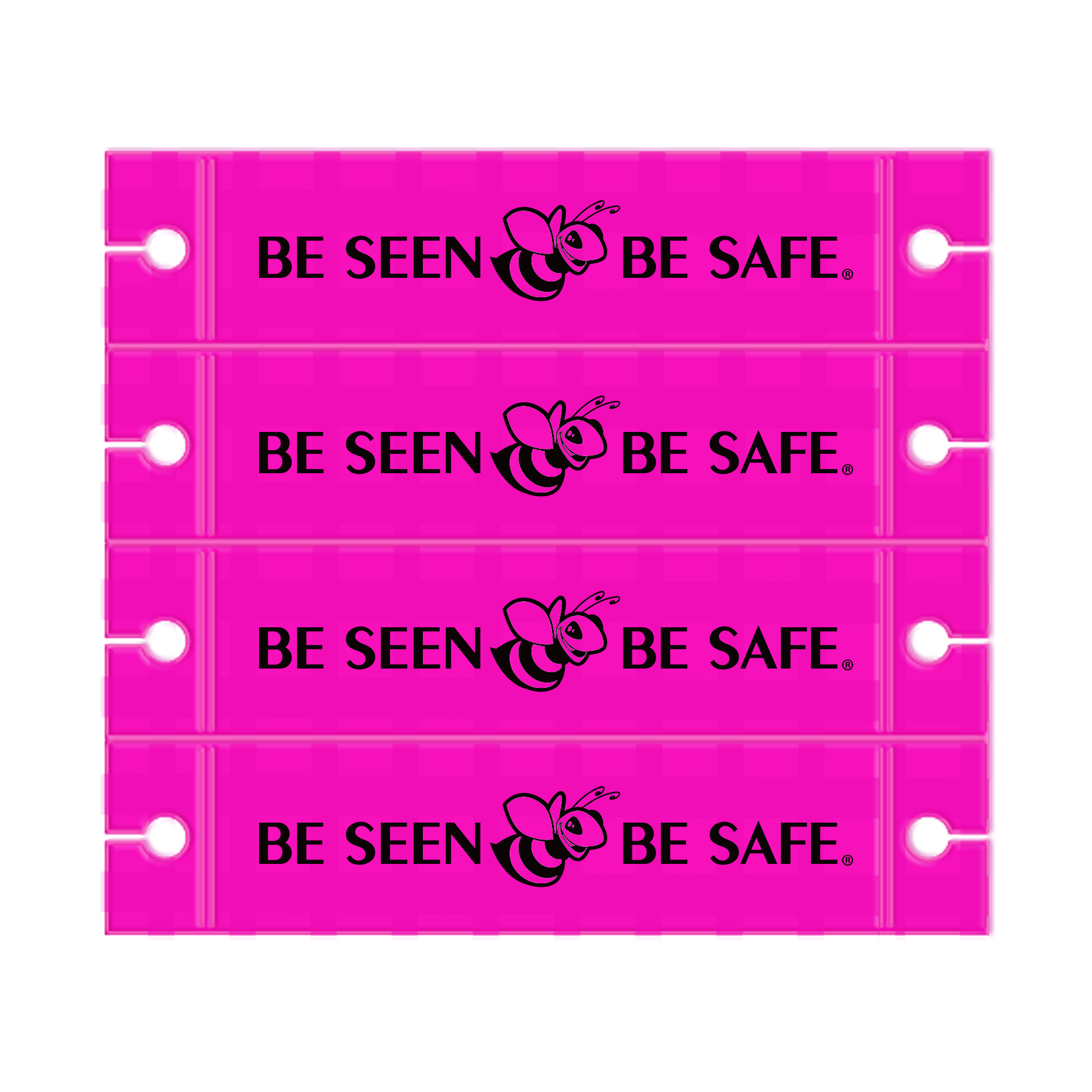 Fluorescent Pink Imprinted