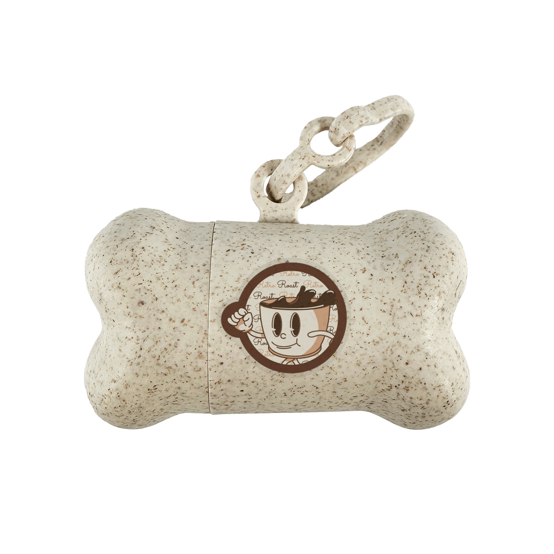 Natural with brown speckling -Imprinted
