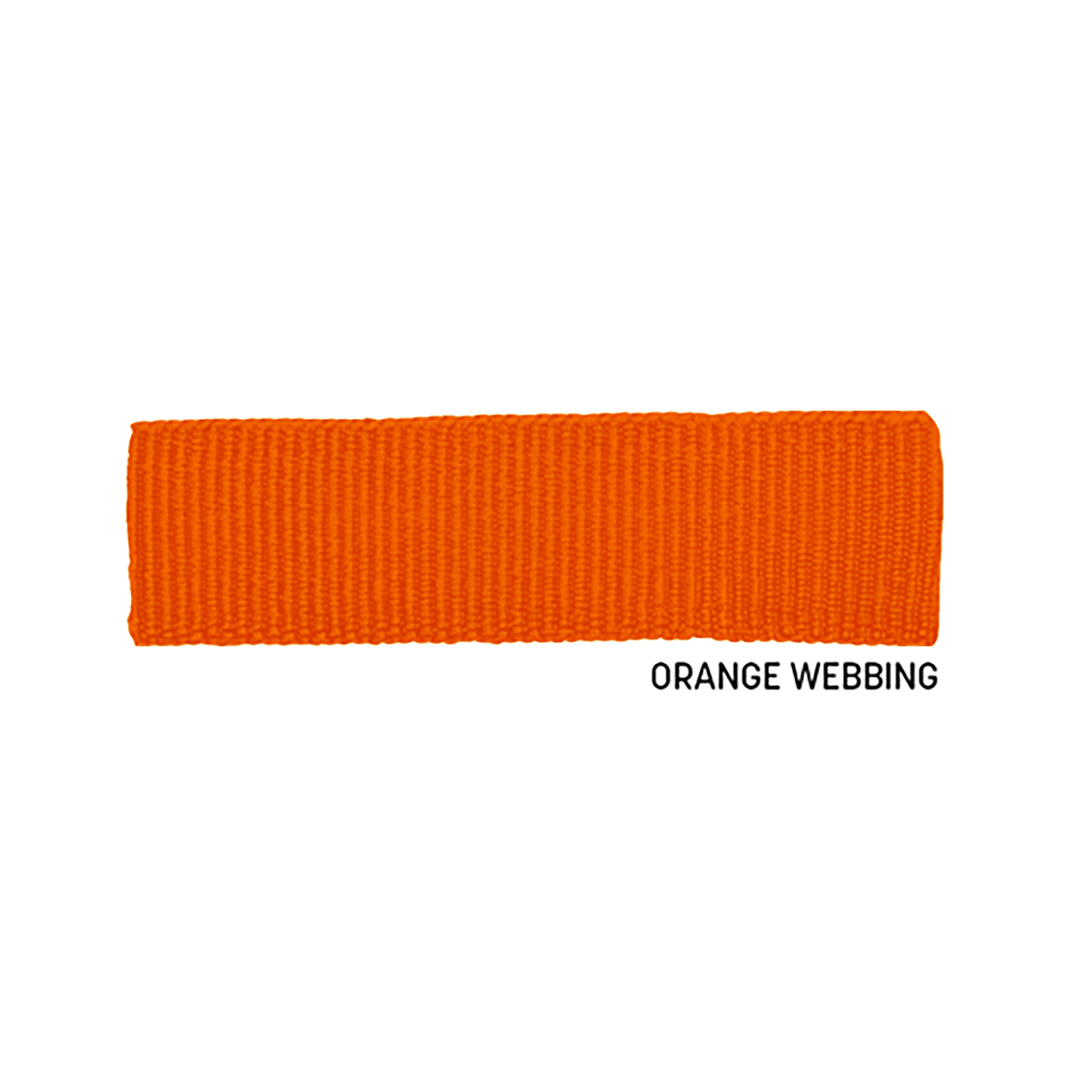 Orange Webbing Blank - Closest to PMS 1665