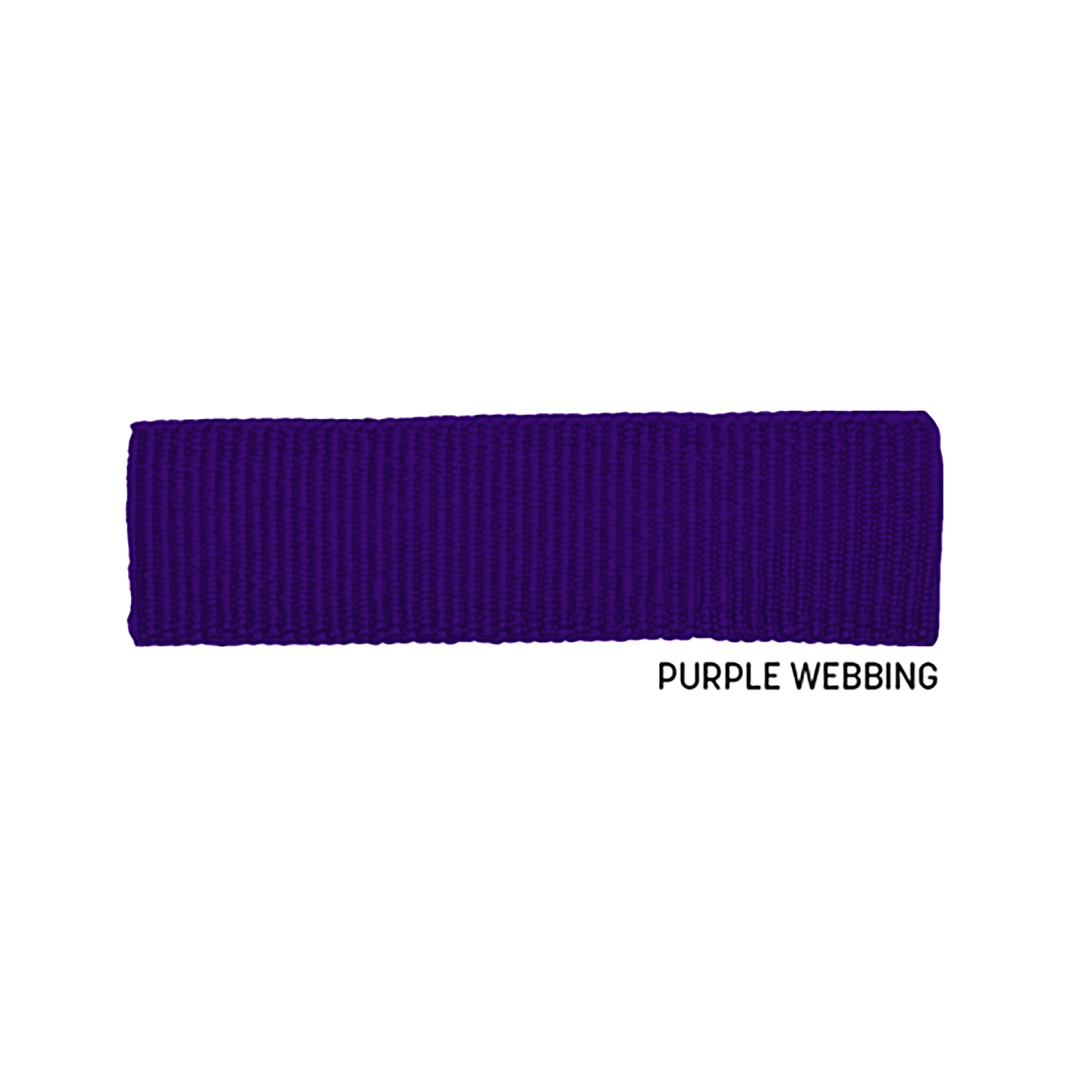 Purple Webbing Blank - Closest to PMS 268