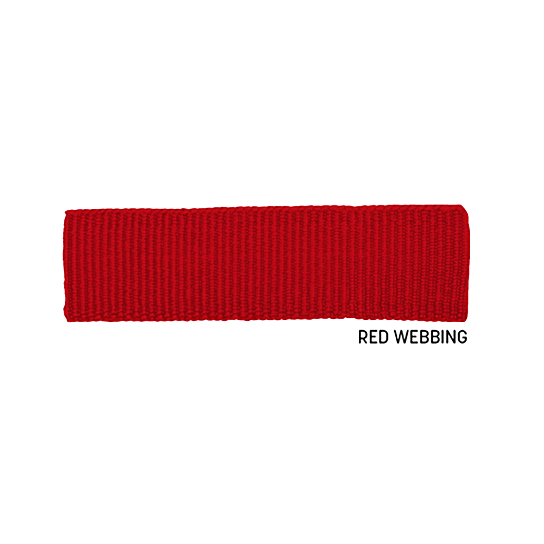 Red Webbing Blank - Closest to PMS 187
