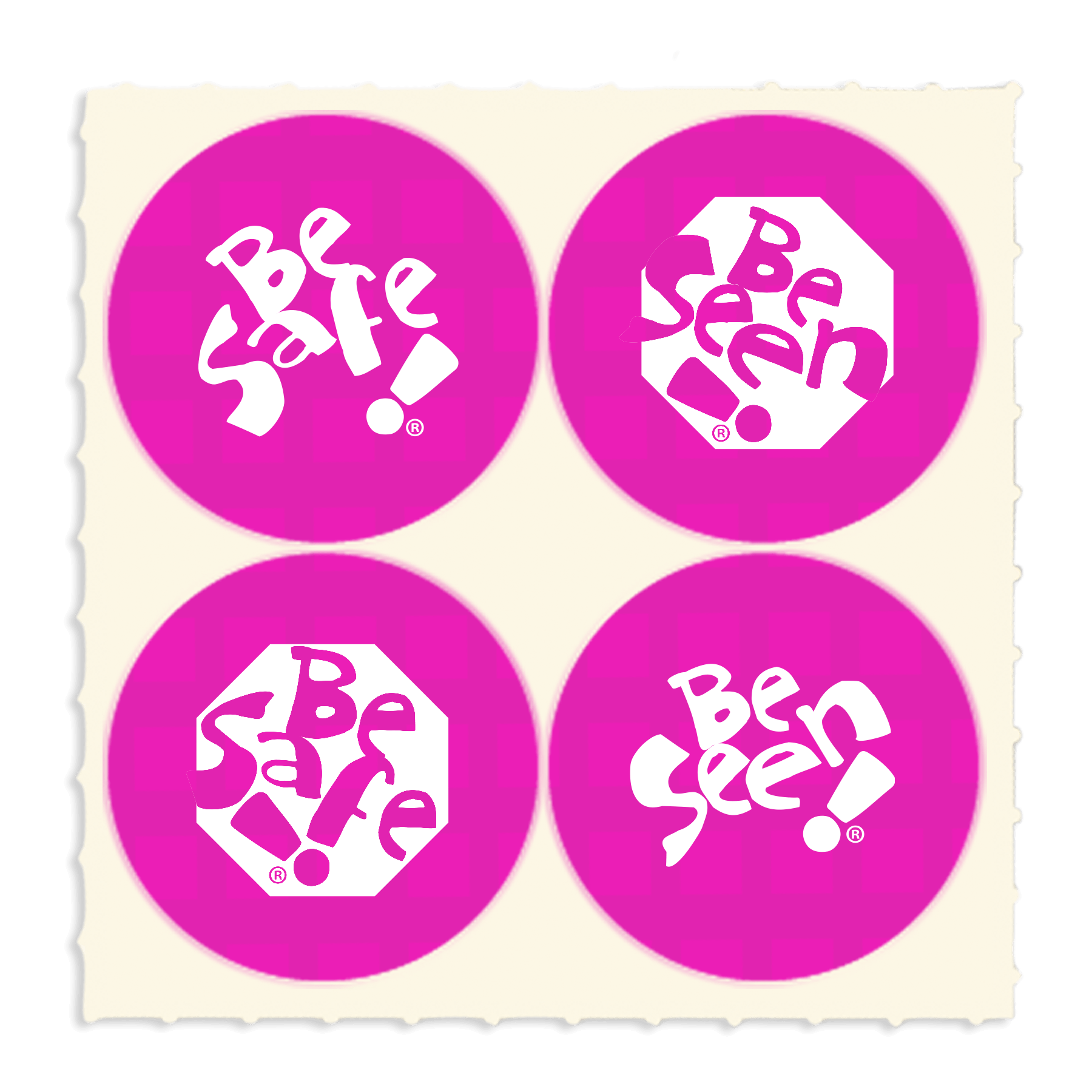 Fluorescent Pink Imprinted