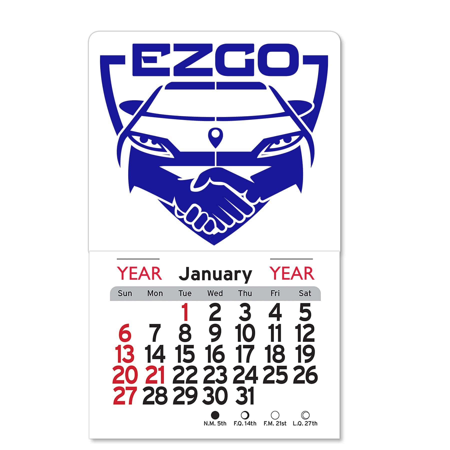 Adhesive Peel-N-Stick® Calendar - Billboard - Fey Promo