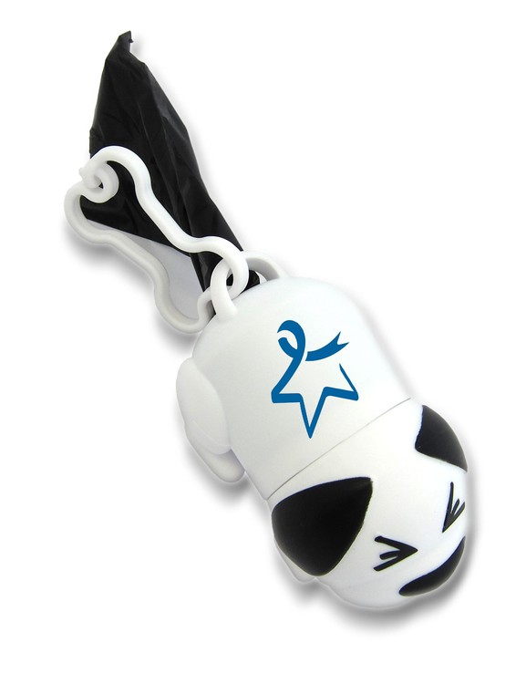 Dog Shaped Pet Bag Dispenser - 1 Color Imprint                        