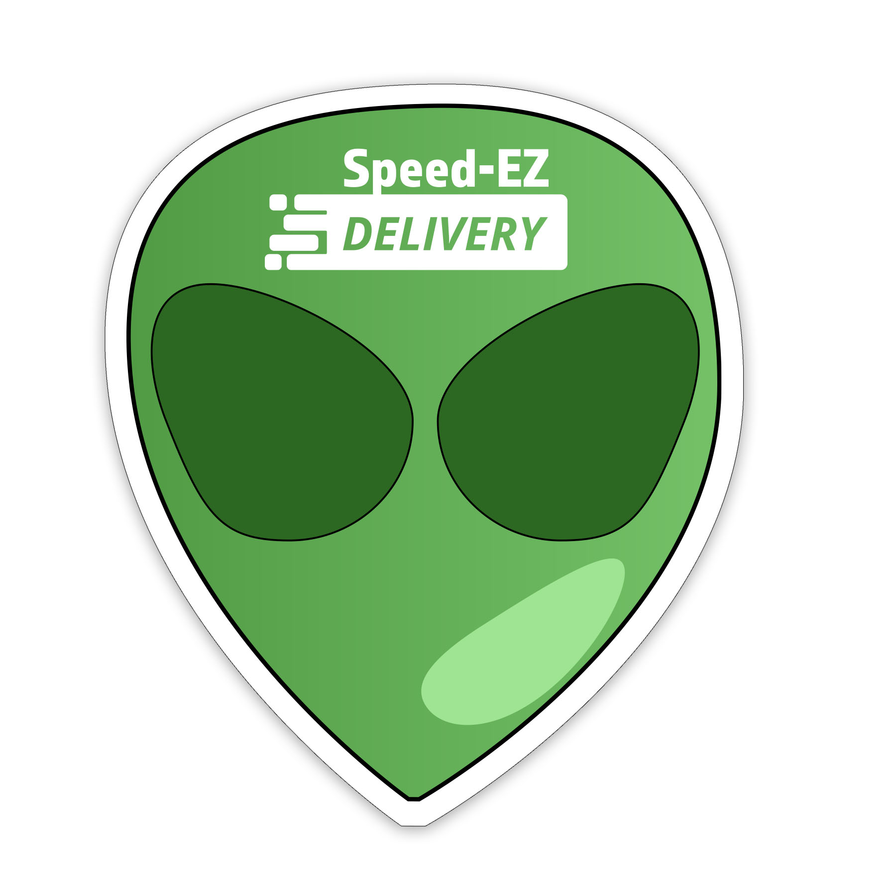 ALIEN1-35 - Alien Shaped NoteKeeper&#0153 Magnet 35 Mil