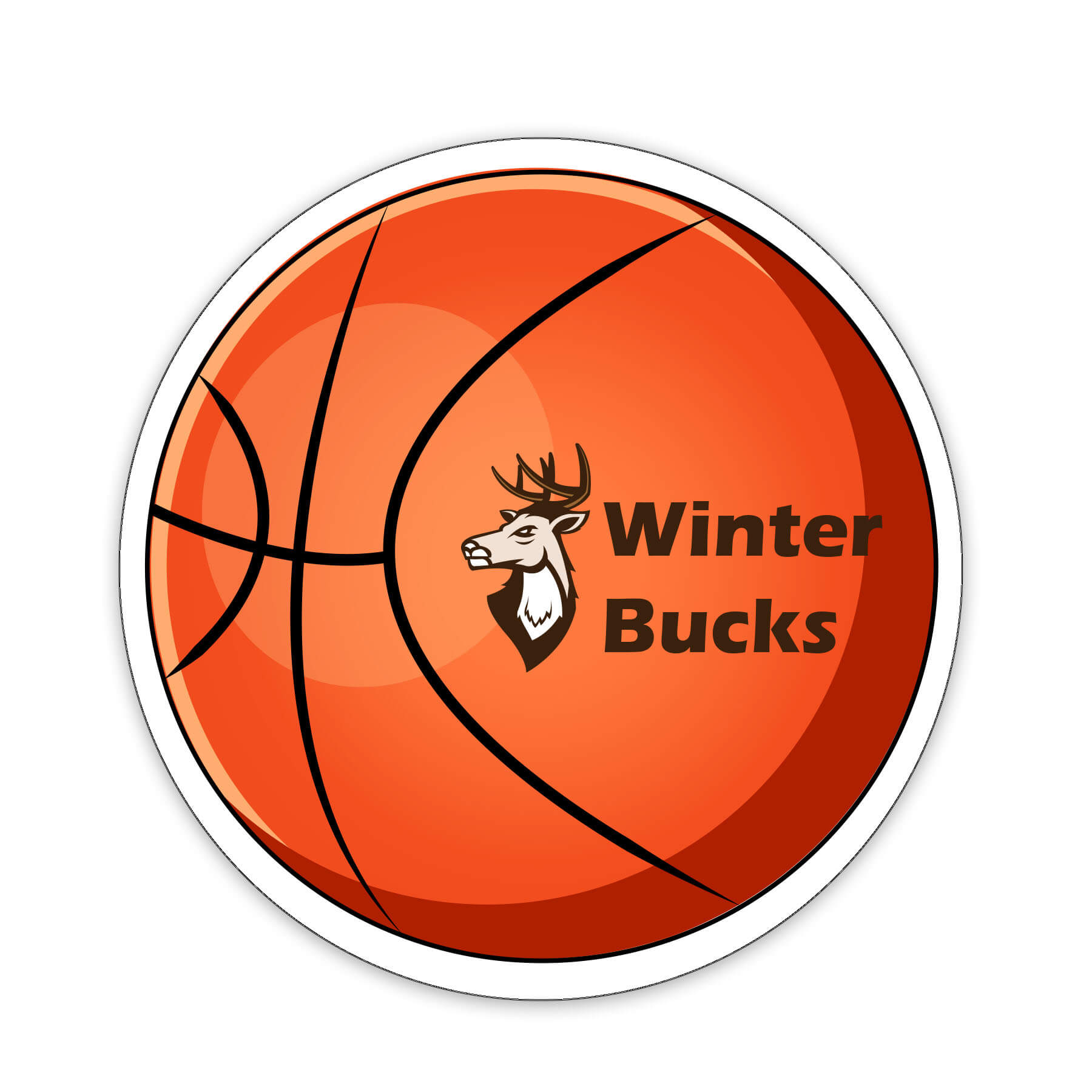 BASKETBALL3-35 - Basketball Shaped NoteKeeper&#0153 Magnet 35 Mil