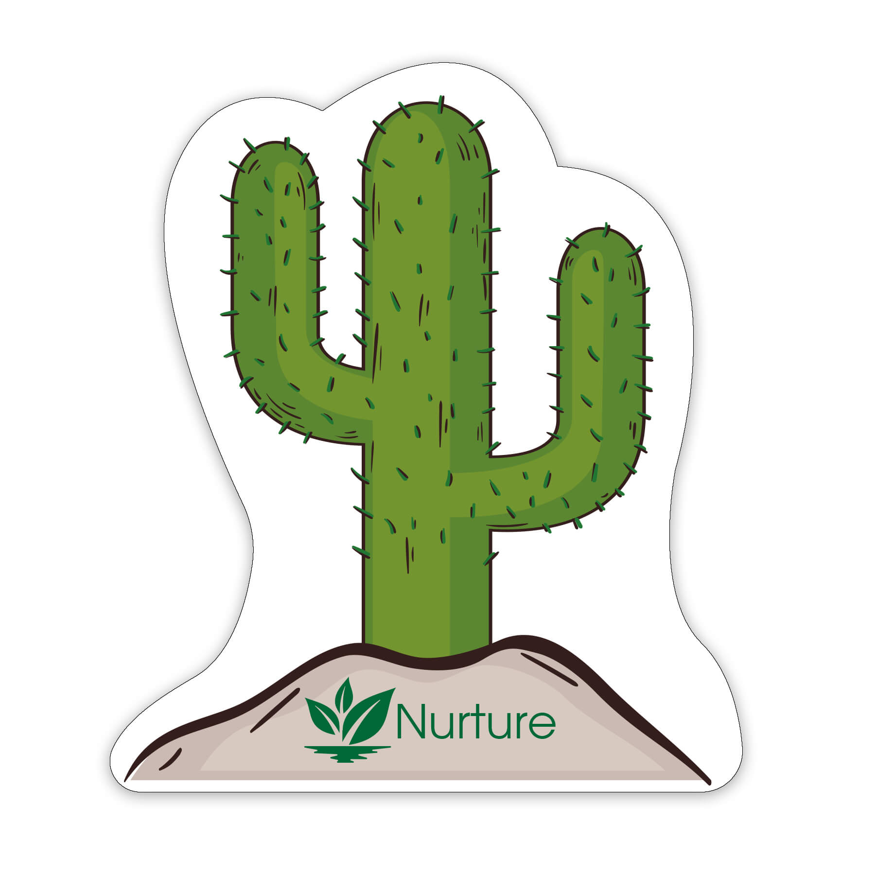 CACTUS1-20 - Cactus Shaped NoteKeeper&#0153 Magnet 20 Mil