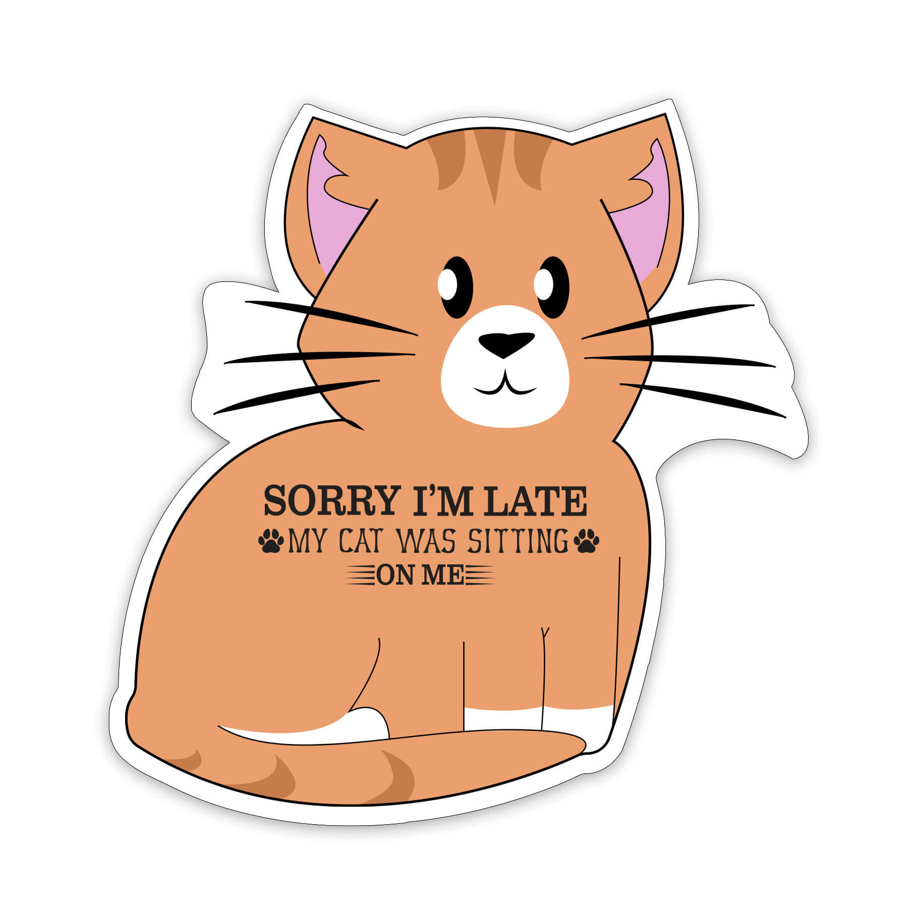 CAT4-35 - Cat Shaped NoteKeeper&#0153 Magnet 35 Mil
