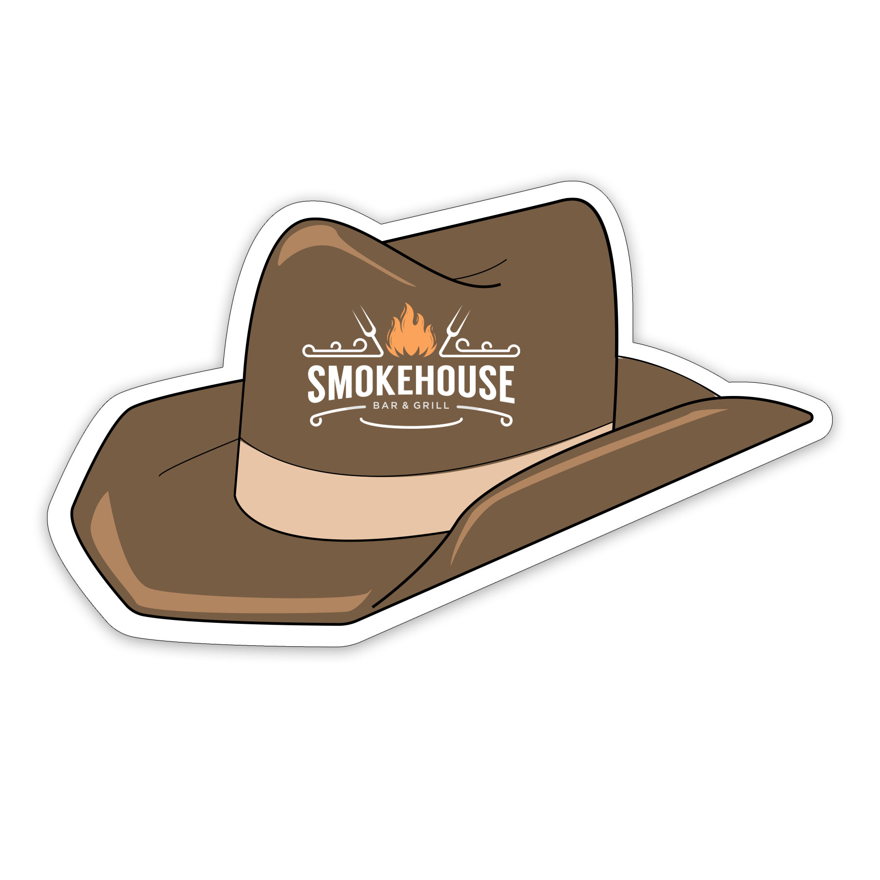 COWBOYHAT1-20 - Cowboy Hat Shaped NoteKeeper&#0153 Magnet 20 Mil