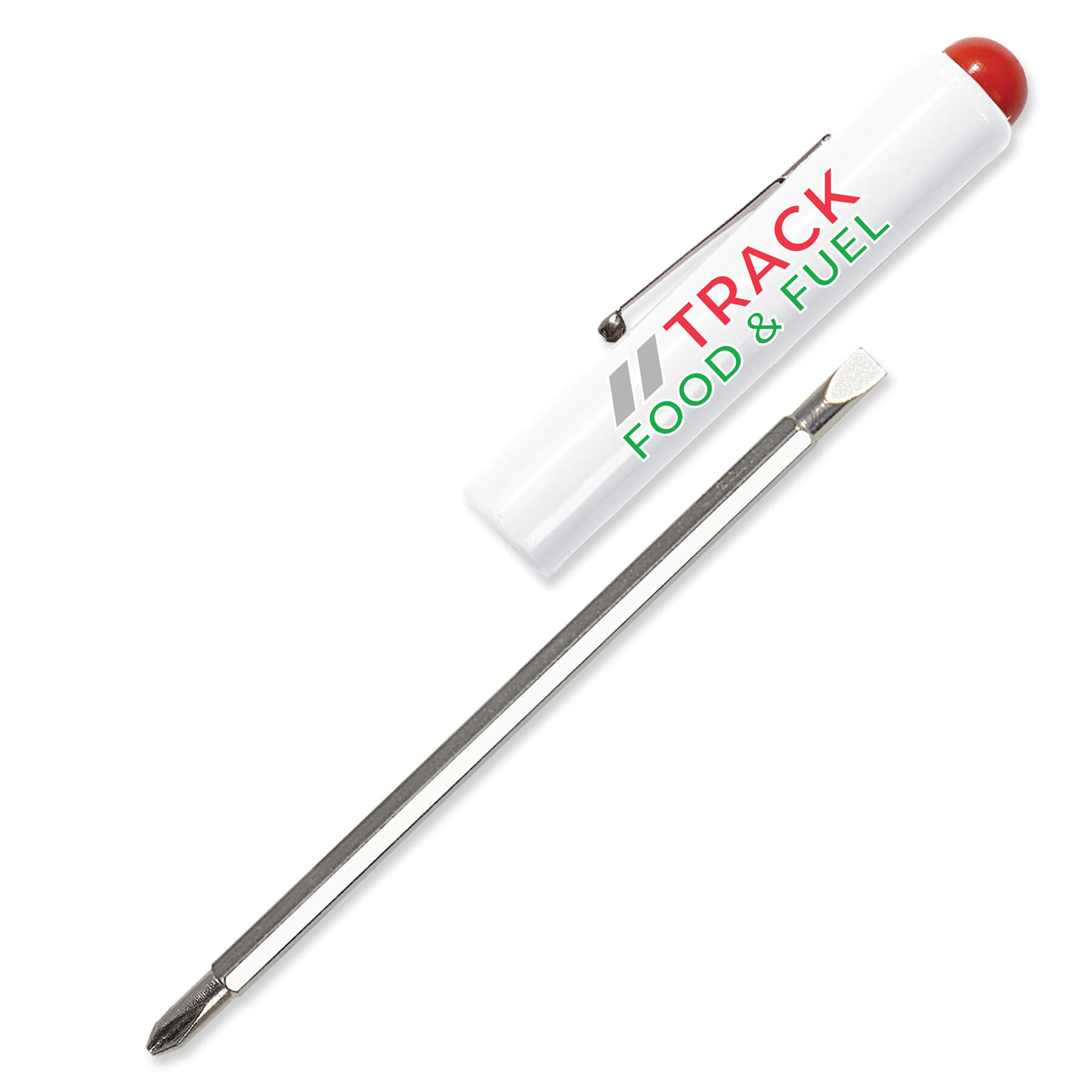Jumbo Pocket Screwdriver Reversible Flat Blade + Button FC