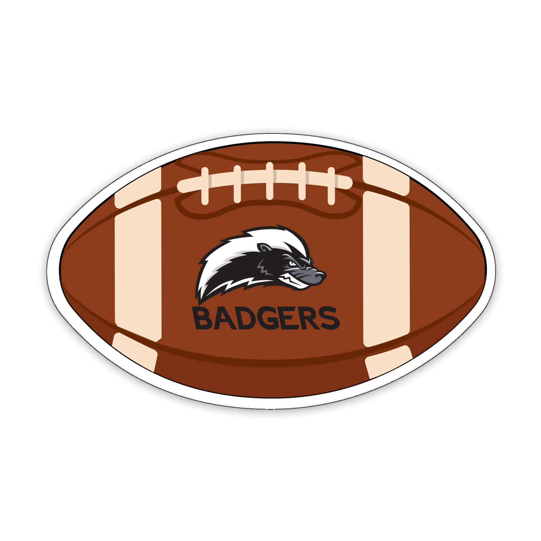 FOOTBALL1-20 - Football Shaped NoteKeeper&#0153 Magnet 20 Mil