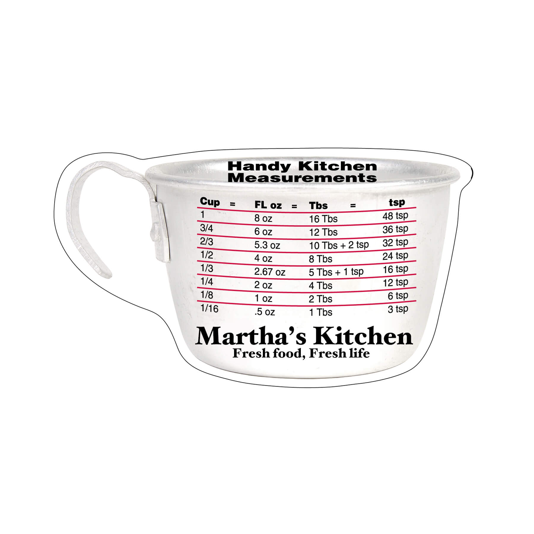 MG20074 - Kitchen Measurements Mega-Mag&#0153 Shaped Magnet