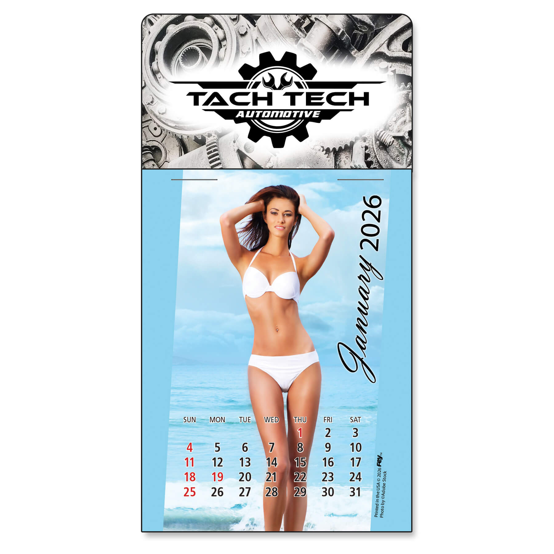 1025SS - Adhesive Peel-N-Stick® Calendar - Swimsuit Pad